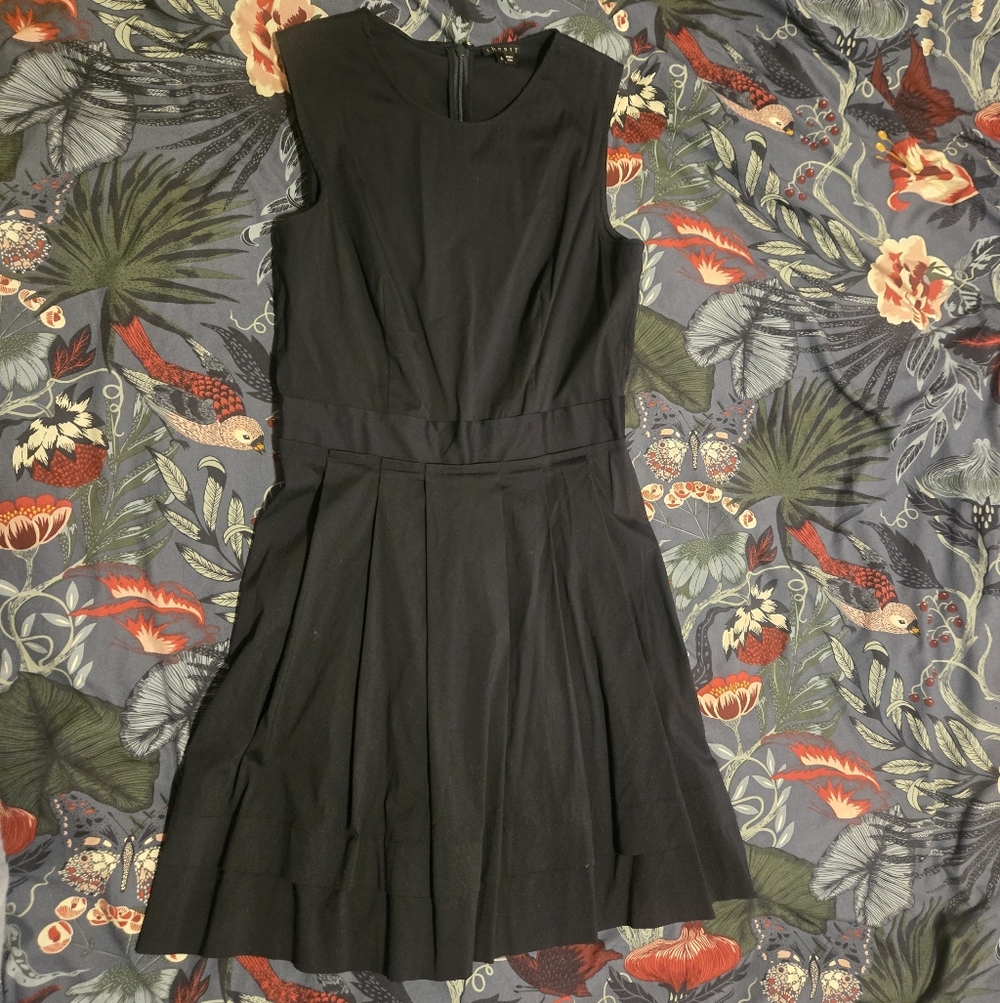 Theory Basic Navy Ruffled Dress - Versatile Women… - image 1